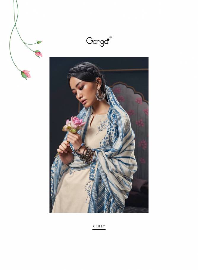 Izara By Ganga Designer Pattern Premium Cotton Dress Material Wholesale Shop In Surat